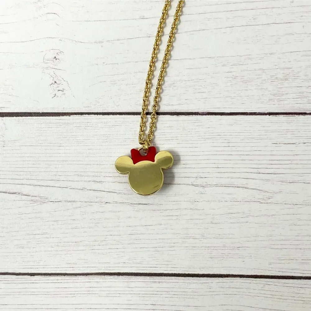 Kate Spade Minnie Mouse Mini Pendant Necklace Disney wbrue710 NWT